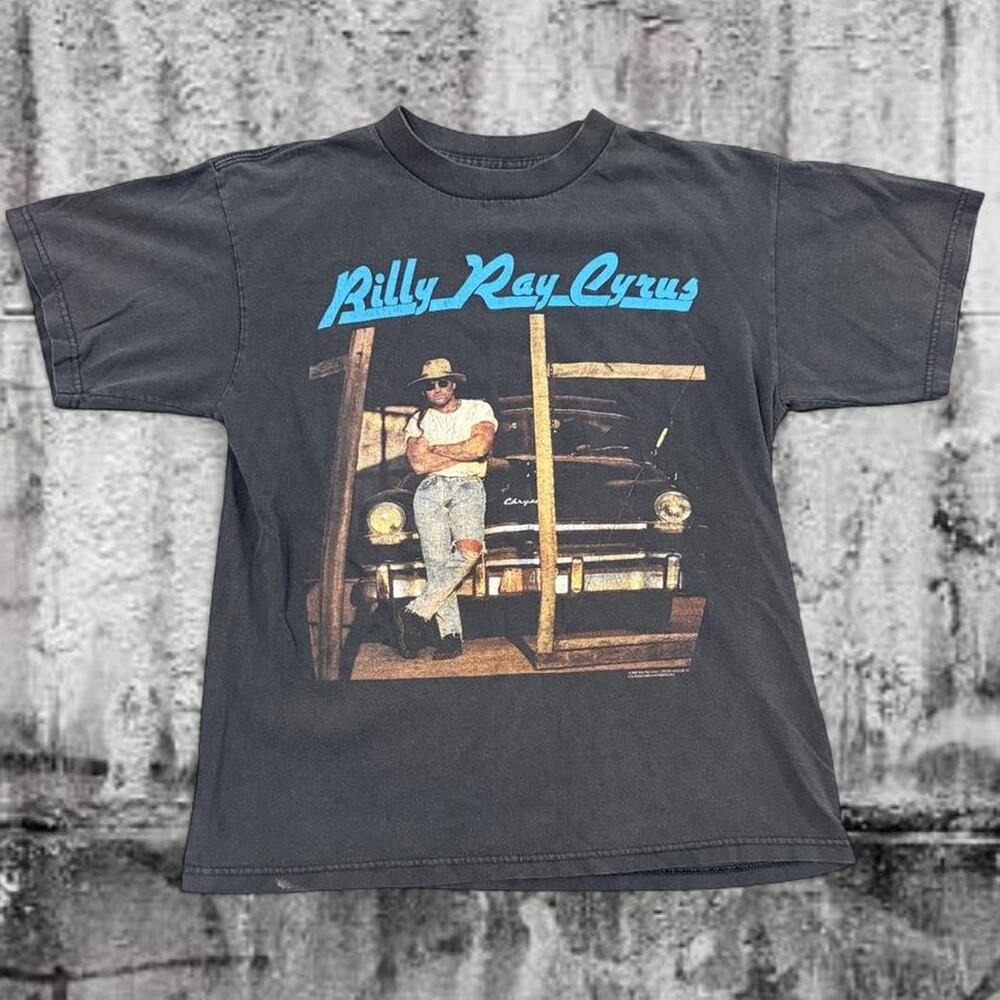 Vintage 1997 Billy Ray Cyrus Tennessee Kentucky Tour T-Shirt Small Double Sided